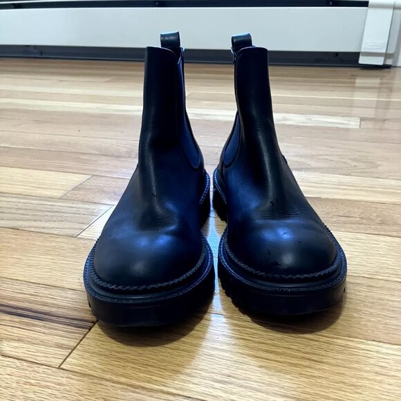 AGL – Chelsea Combat Boot Size 8.5/38.5 EU Black Leather - Picture 2 of 9